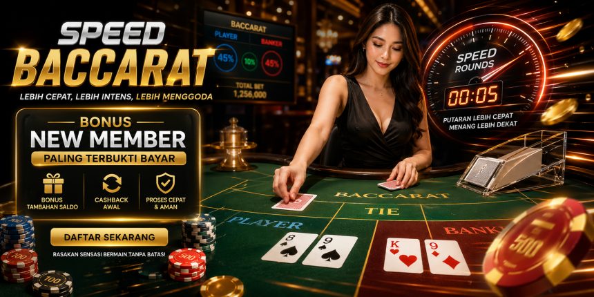 Di Balik Kecepatan dan Keberuntungan: Menguak Rahasia Speed Baccarat dengan Bonus New Member yang Terbukti Membayar